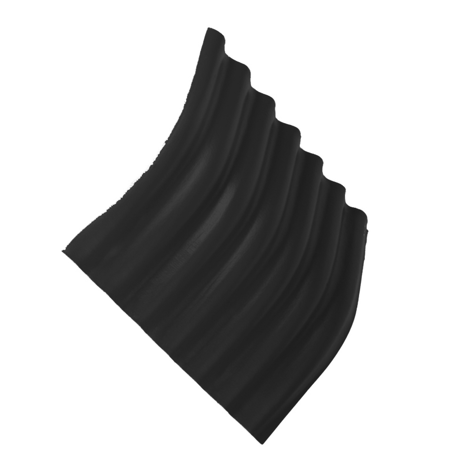 ตราเพชร ครอบมุม 20องศา หลังคาลอนเล็ก สีไข่มุกดำ