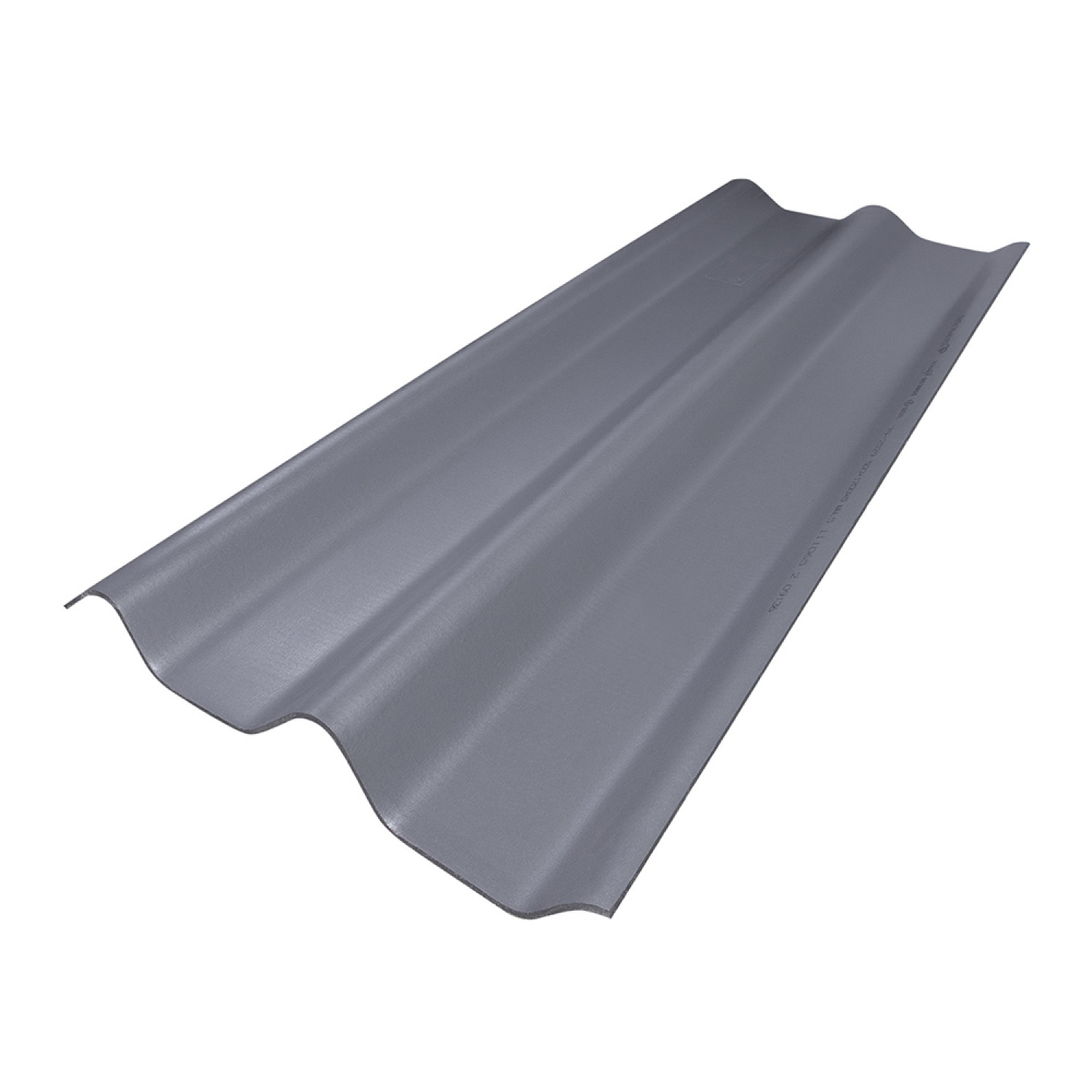 ตราเพชร กระเบื้องหลังคาลอนคู่ 0.5x50x120 ซม. สีเทาไทเทเนียม