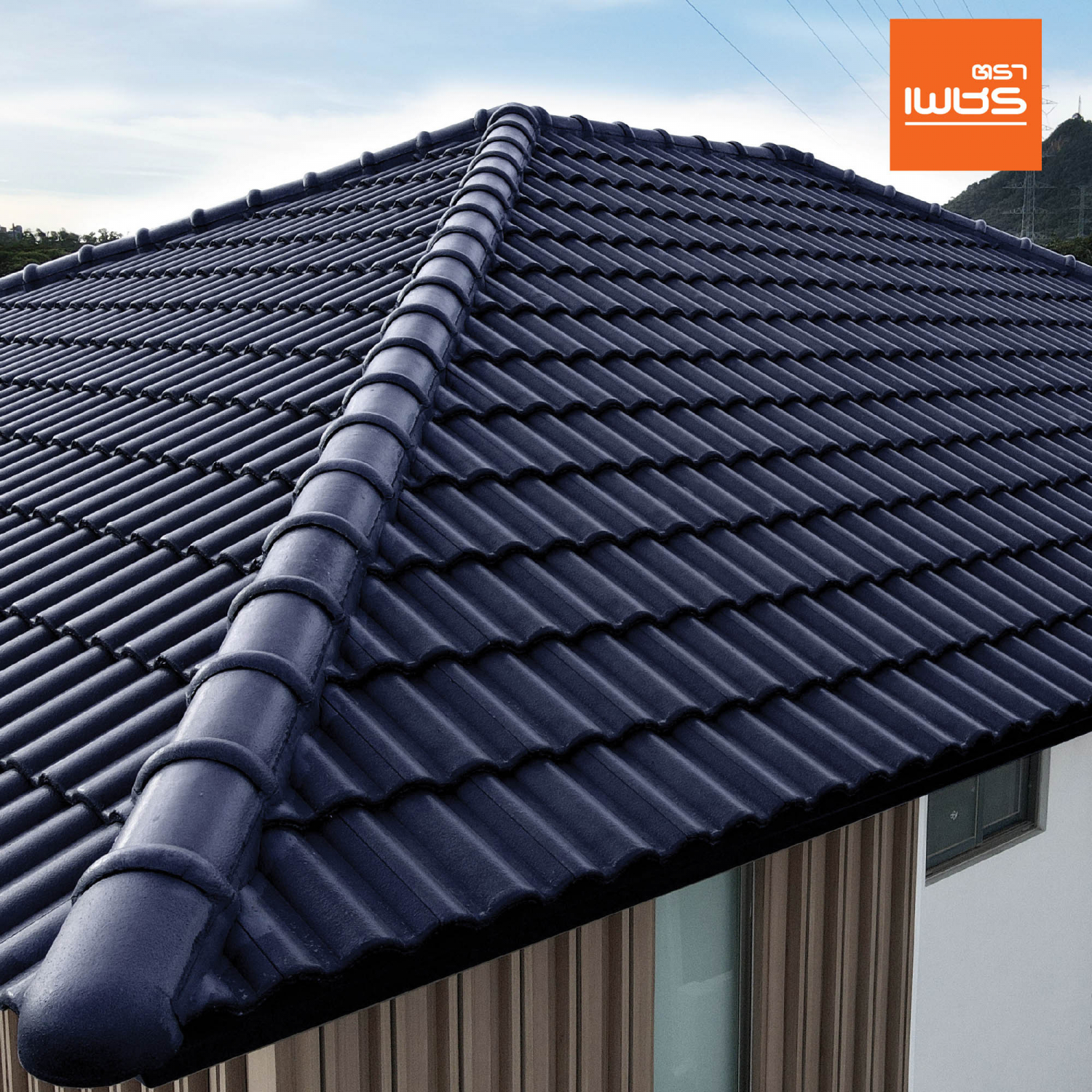 ตราเพชร กระเบื้องหลังคาคอนกรีต CTแกรนออนด้า สีฟ้ามหาสมุทร