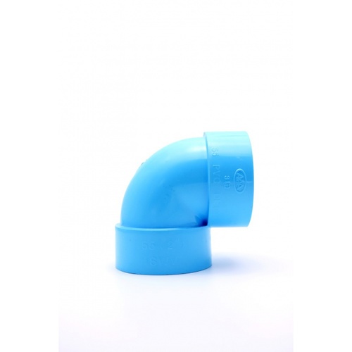 AAA ข้องอ 90 บาง 4(100) ชั้น 8.5 สีฟ้า