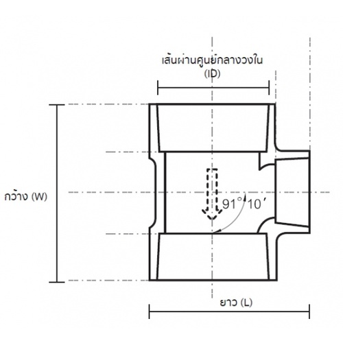 AAA สามทางลด บาง 4x2(100x55) ชั้น 8.5