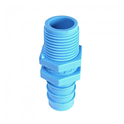 SCG หัวกันไหล เกลียวนอก PVC หนา 1