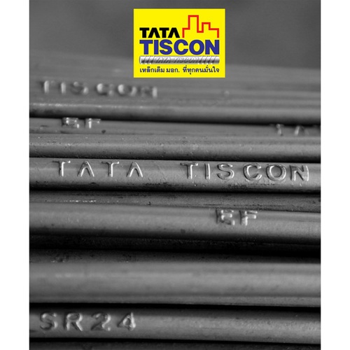 เหล็กเส้นกลม-ตรง 12 มม. SR24 ยาว 10 ม. มอก.TATA
