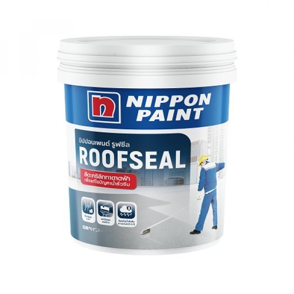 NIPPON PAINT ROOFSEAL อะคริลิกกันซึม ขนาด 20 กิโลกรัม สีเทา