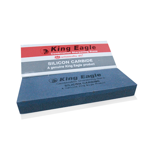 KING EAGLE หินลับมีดก้อนใหญ่+ยางรอง 8นิ้ว