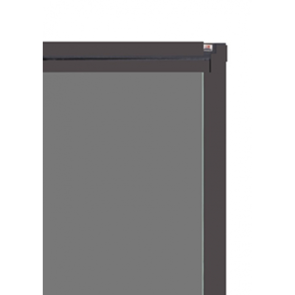 A-PLUS LIKE ประตูบานเลื่อนเปิดกลาง 240 x 205 ซม. สีชา กระจกสีชา ไม่มีมุ้ง