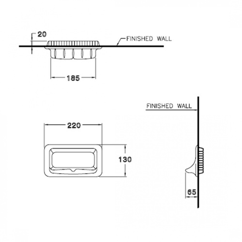 Cotto ที่วางสบู่ เซรามิก รุ่น C805   สีขาว