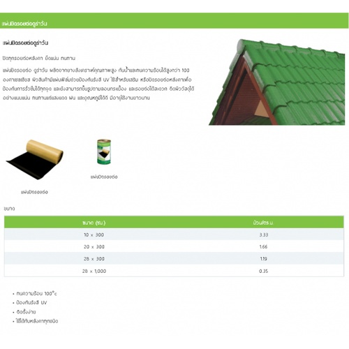 ดูร่าวัน แผ่นปิดรอยต่อ รุ่น 20 ซม.x3 ม.