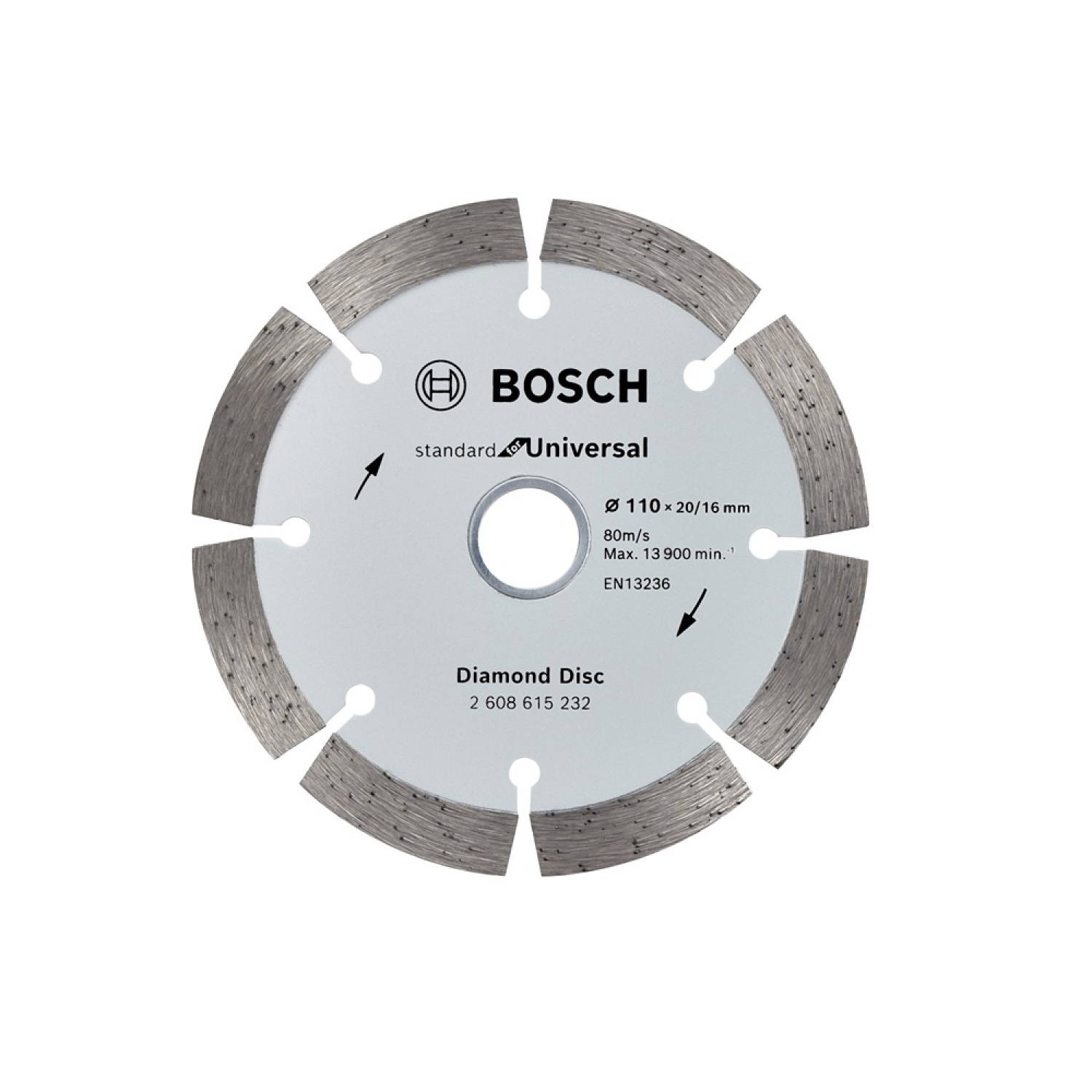 BOSCH ใบเพชร 4 นิ้ว ตัดคอนกรีต (110mm) รุ่น Shark Diamond #232