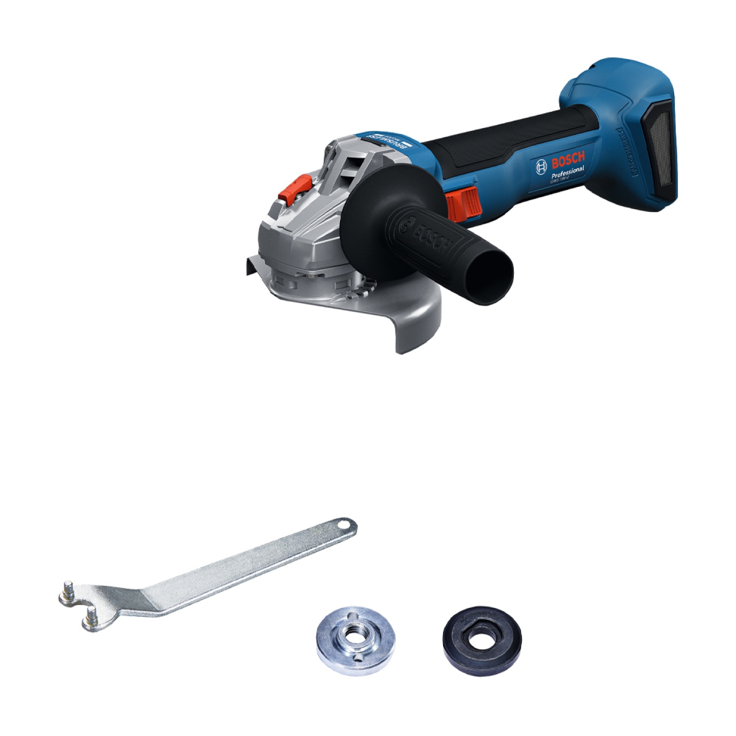 BOSCH เครื่องเจียร์ 4 นิ้ว ไร้สาย 18V รุ่น GWS18V-8 (เฉพาะเครื่อง)