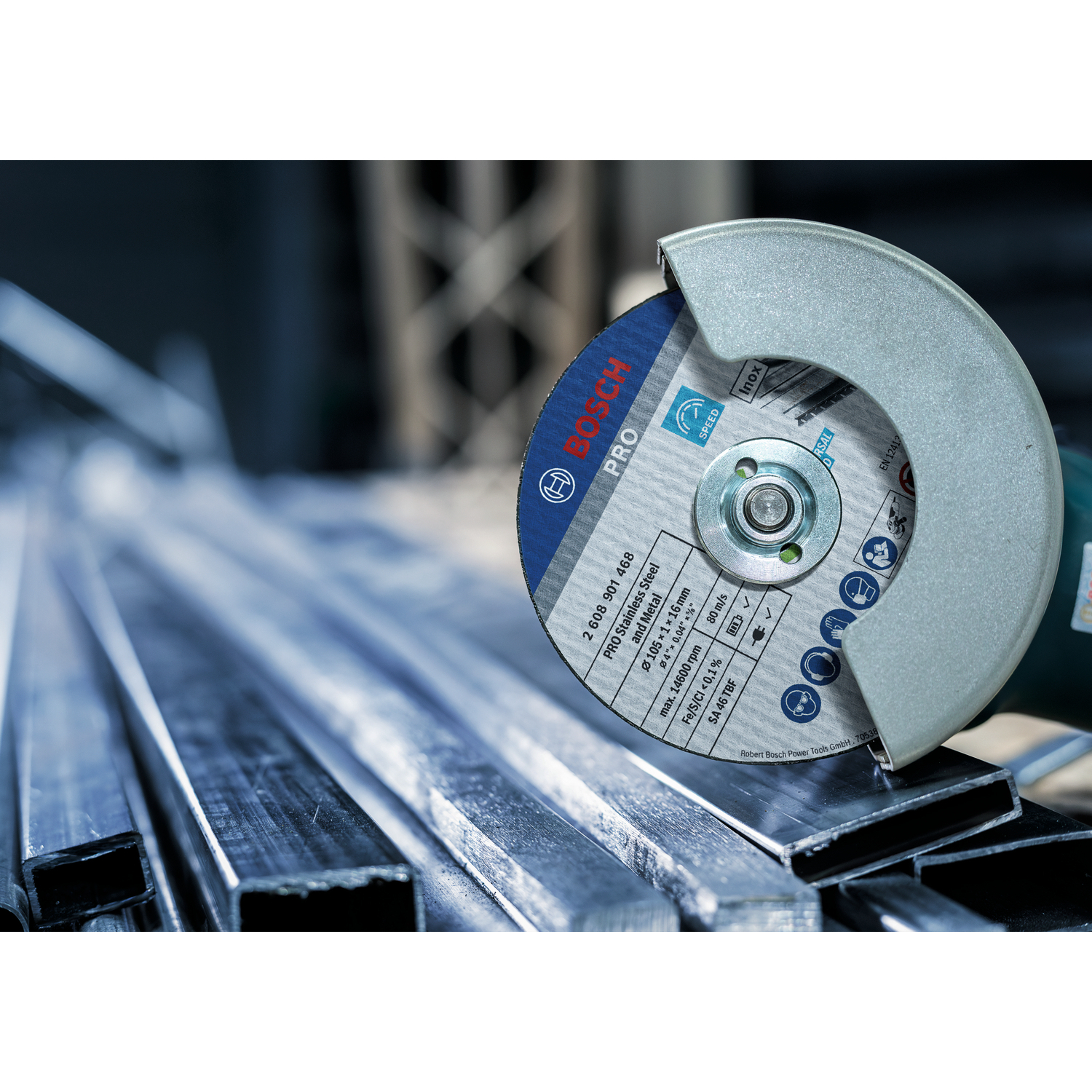 BOSCH ใบตัดสเตนเลส  4นิ้วx1.0x16mm #468