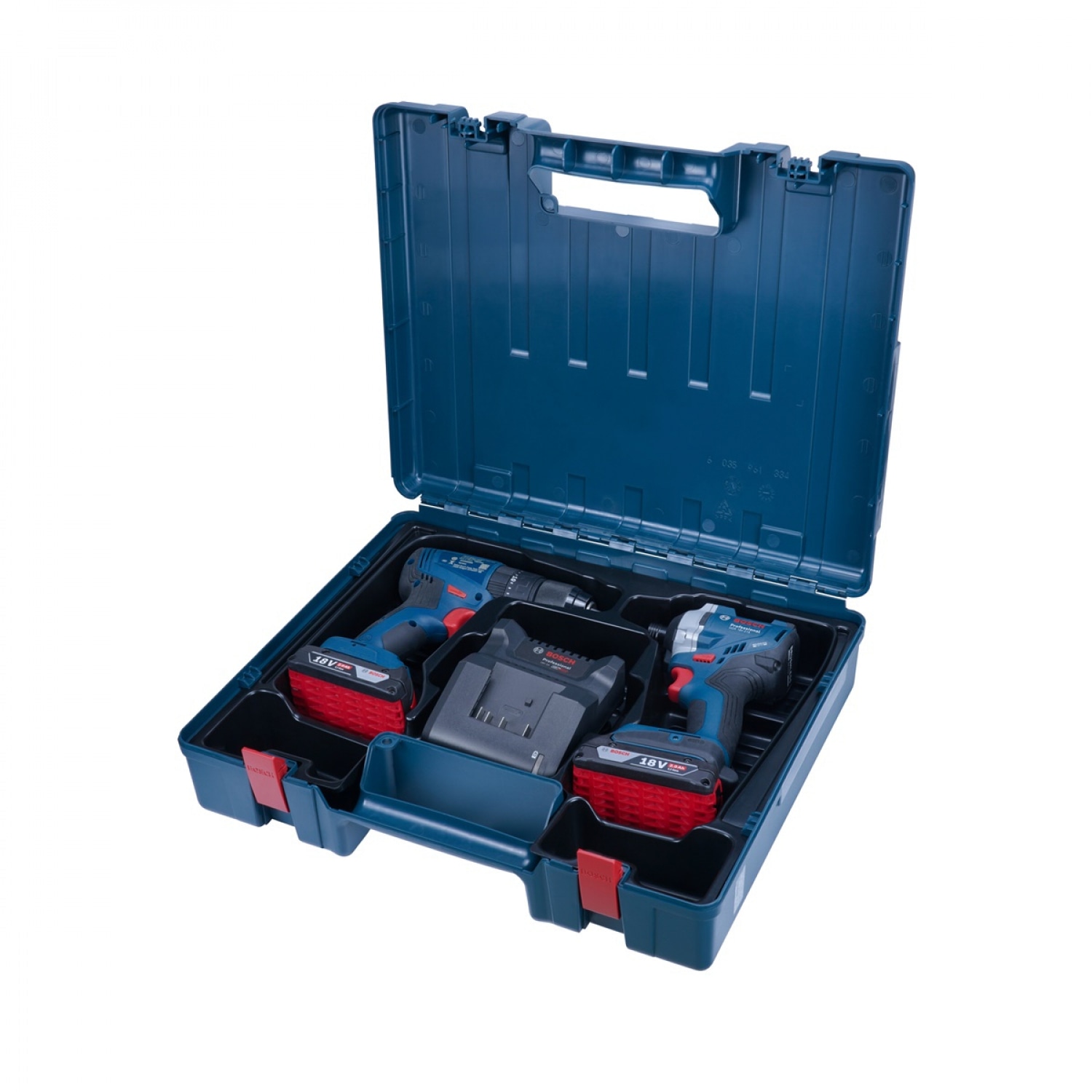 BOSCH ชุด Set สว่านกระแทกไร้สาย 18V GSB185-Li+ไขควงกระแทกไร้สาย 18V GDR18V-215 