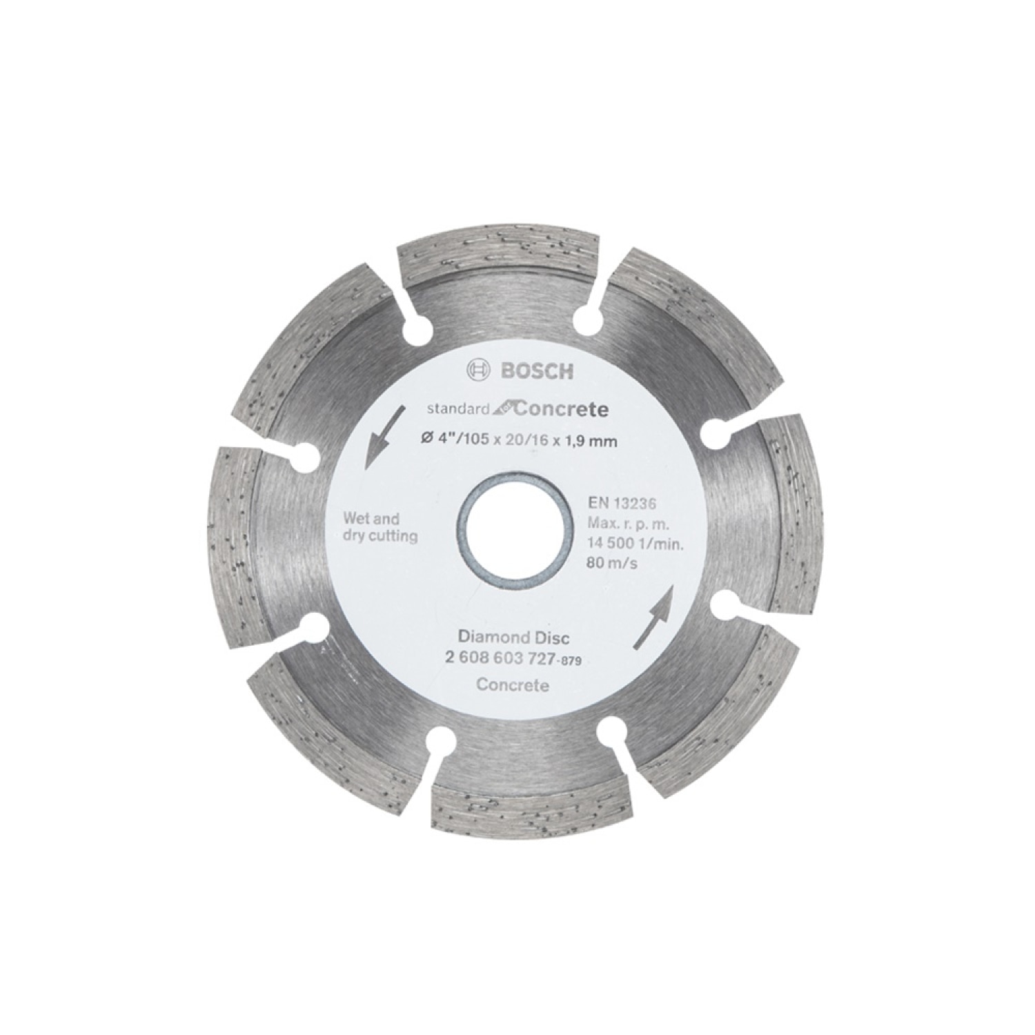 BOSCH ใบเพชรตัดคอนกรีต 4นิ้ว Standard #727