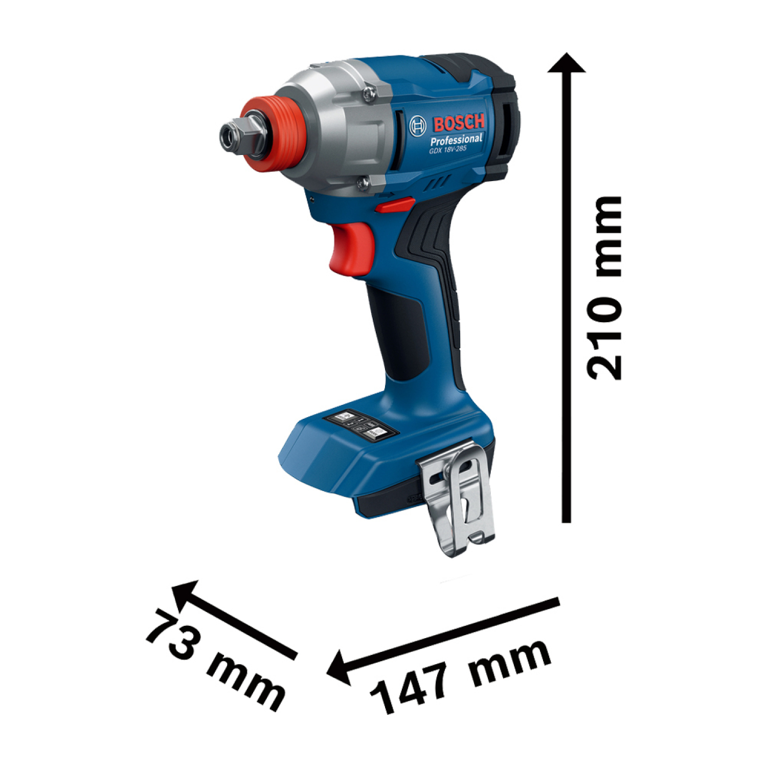 BOSCH ไขควงกระแทก/บล็อคไร้สาย 1/2  HT 18V รุ่น GDX18V-285 (เฉพาะเครื่อง)