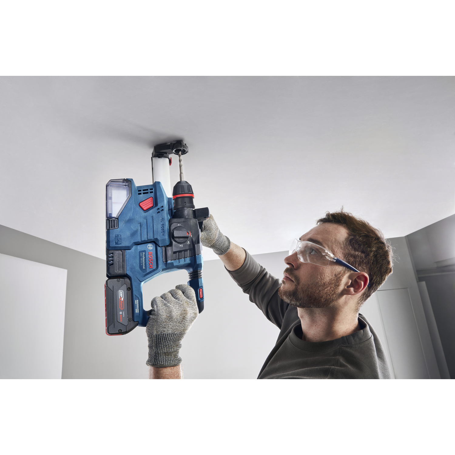 BOSCH สว่านโรตารี่ไร้สาย 18V 22mm 1Chuck รุ่น GBH18V-22X (เฉพาะเครื่อง)