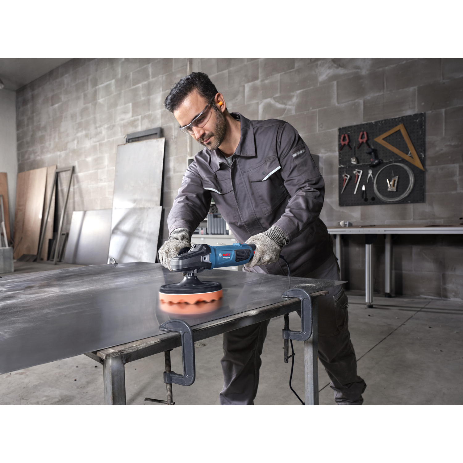 BOSCH เครื่องขัดสี 7นิ้ว กำลัง 1100W รุ่น GPO11-180S