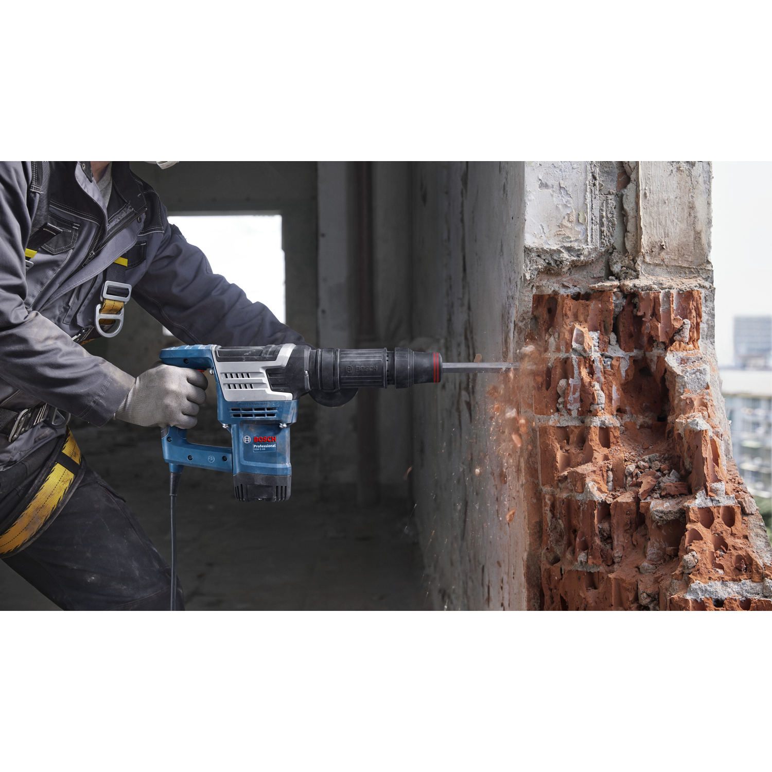 BOSCH สกัดโรตารี่ 1100W รุ่น GSH 5 HX (HEX)