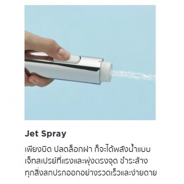 American Standard A-4800WT-WT ชุดสายฉีดชำระ แบบ 2 ฟังก์ชั่น สำหรับการชำระล้างและทำความสะอาดห้องน้ำ 
