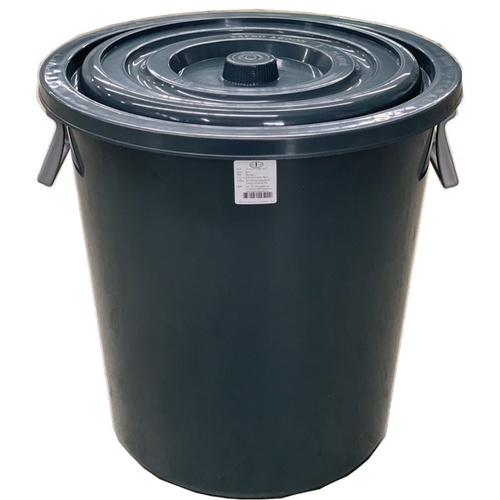 BIGONE ถังใส่น้ำพร้อมฝา 8 แกลลอน(30L) ขนาด 37x37x40 ซม.รุ่น207/1 สีเทา