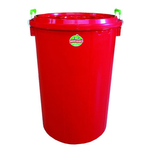 BIGONE ถังใส่น้ำพร้อมฝา แบบามาตรฐาน 80 ลิตร ขนาด 51x51x67ซม. สีแดง