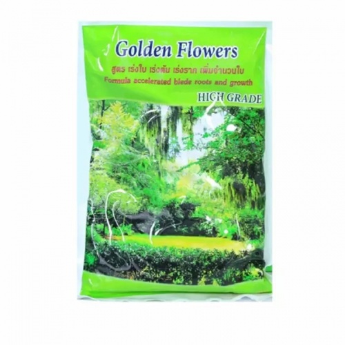 GOLDEN FLOWERS ปุ๋ยอินทรีย์ สูตรเร่งใบ เร่งต้น เร่งราก เพิ่มจำนวนใบ 1 กก.
