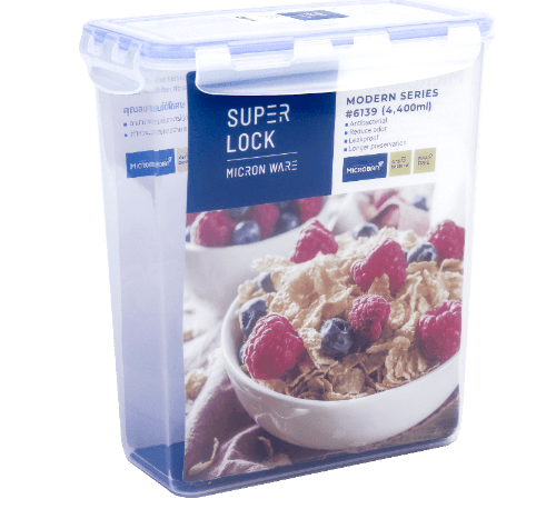 SUPER LOCK กล่องอาหาร 4400 มล. 6139-2 Pack 1GET1