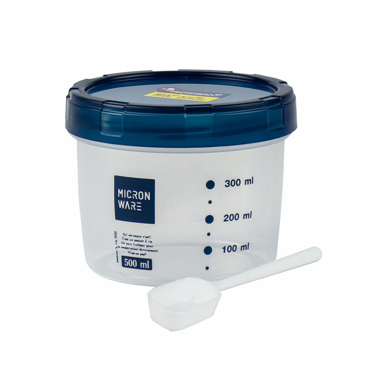 MICRONWARE ขวดโหล 500 ml.พร้อมช้อน #9631