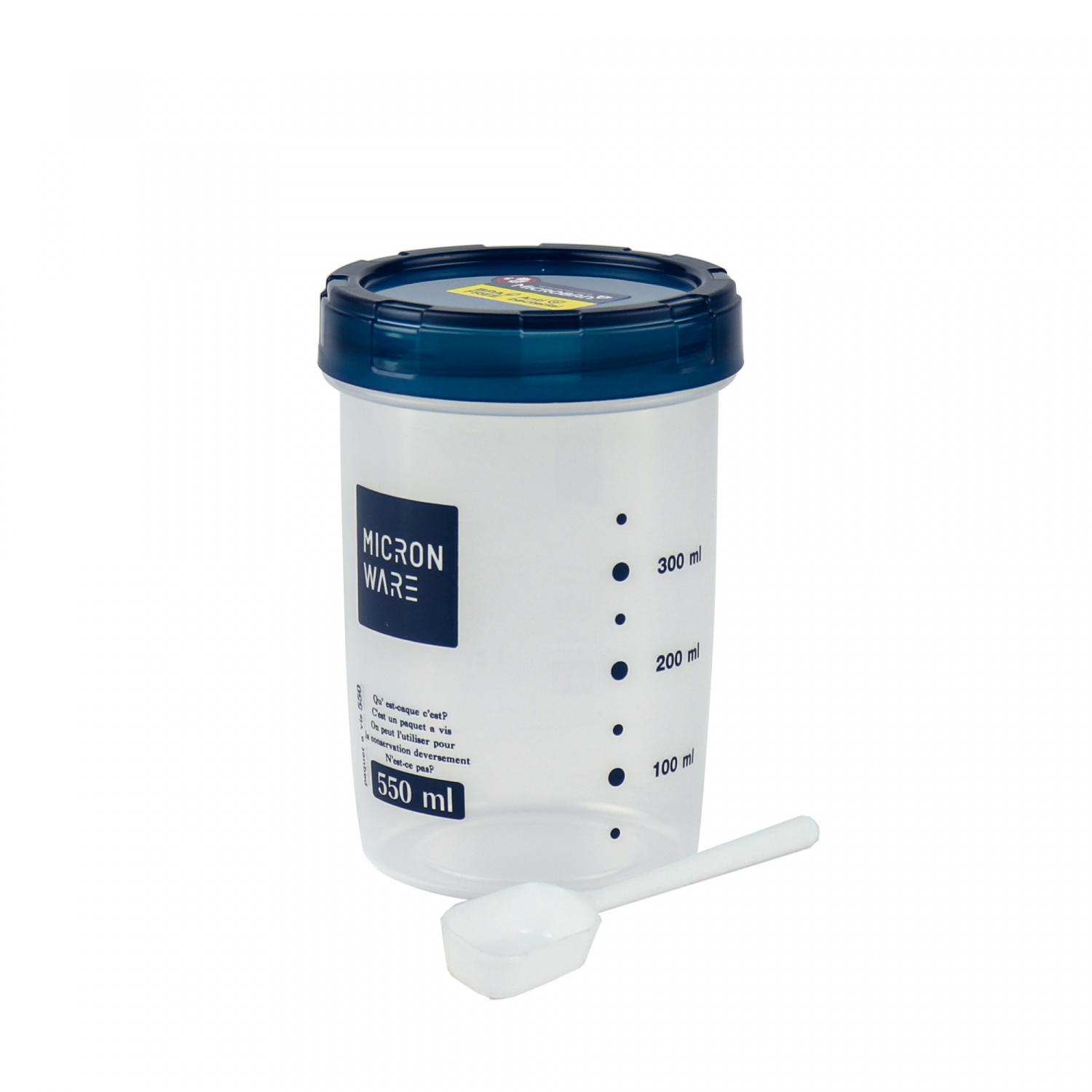 MICRONWARE ขวดโหล 550 ml.พร้อมช้อน #9633