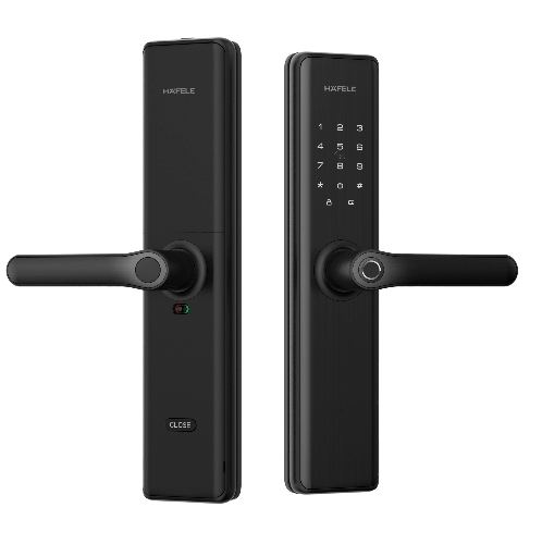 HAFELE ชุดล็อคระบบดิจิตอลแบบก้านโยก DL7600 499.21.180 สีดำ