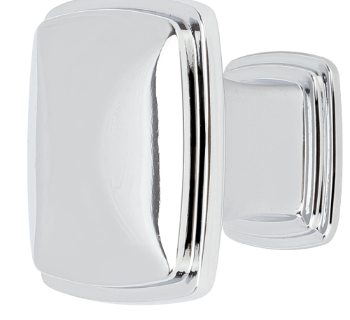 HAFELE ปุ่มจับเฟอร์นิเจอร์ซิงค์อัลลอยด์ 481.22.172 ขนาด 31x25.4 มม. สีโครมเงา