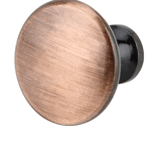 HAFELE ปุ่มจับเฟอร์นิเจอร์ซิงค์อัลลอยด์ 481.01.443 ขนาด 29x25 มม. สีทองแดงรมดำ