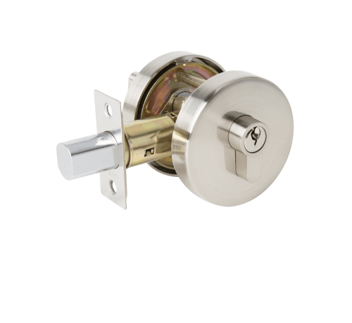 HAFELE กุญแจลิ้นตาย 1 ด้าน สเตนเลส-304 รุ่นมาตรฐาน 489.10.570 สีนิเกิลด้าน