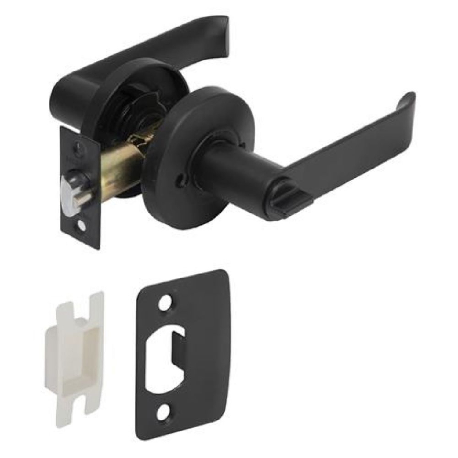 HAFELE ลูกบิดก้านโยกห้องน้ำ 489.10.737 สีดำ