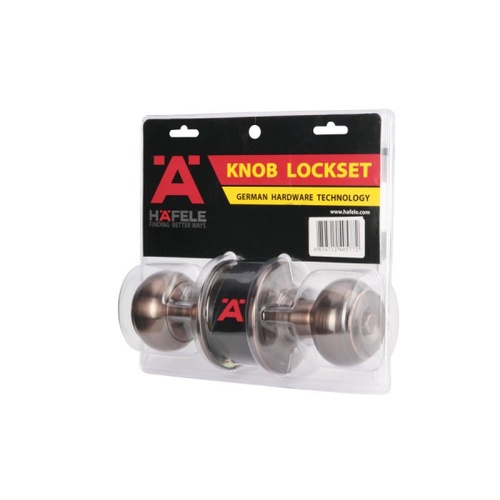 HAFELE ลูกบิดห้องทั่วไป สเตนเลส-304 รุ่น 489.93.303 สีทองแดงรมดำ