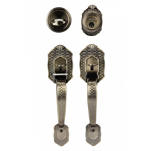 HAFELE มือจับประตูทางเข้า สีทองเหลืองรมดำ489.94.401