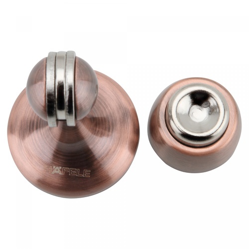 HAFELE กันชนติดผนังแม่แม่เหล็ก สีทองแดงรมดำ 489.70.259