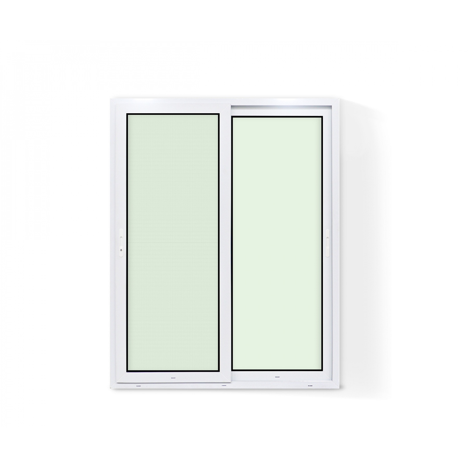 Perfectframe ประตูบานเลื่อนUPVC 160x205 cm. สีขาว