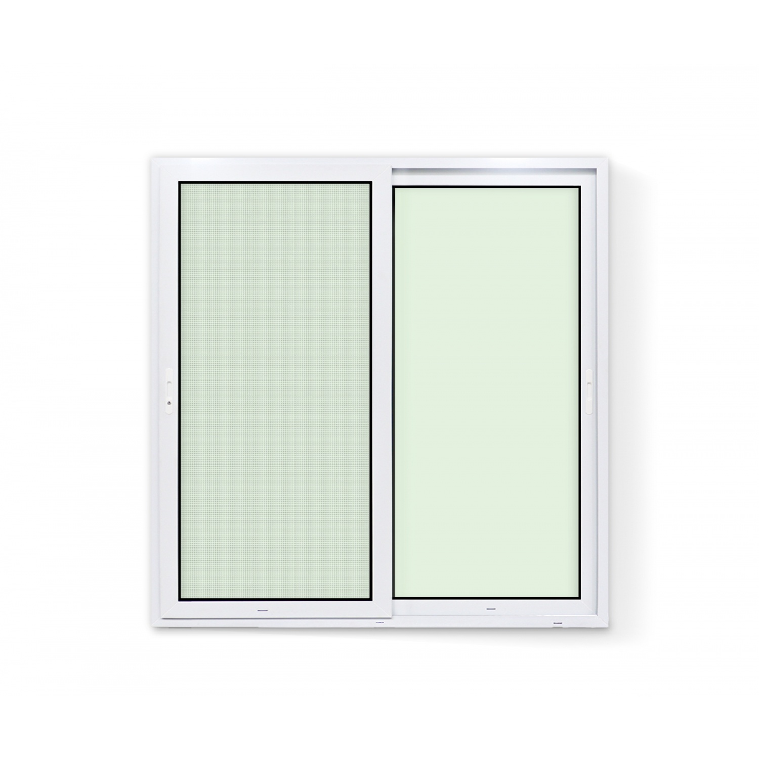Perfectframe ประตูบานเลื่อนUPVC 200x205 cm. สีขาว