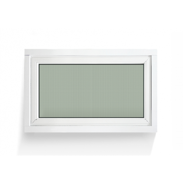 RAKANGTHONG หน้าต่างบานกระทุ้ง UPVC 80x50 cm. สีขาว