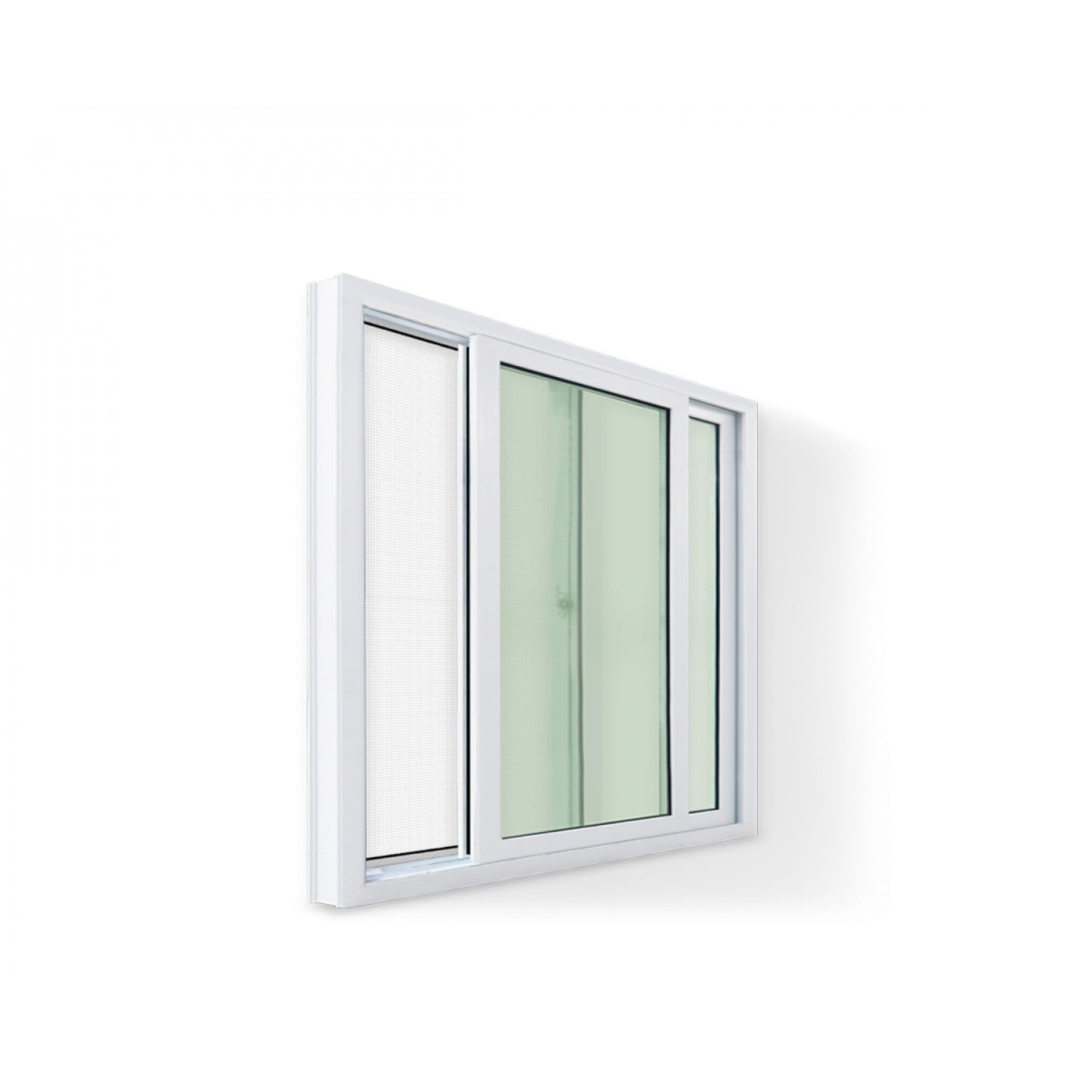 RAKANGTHONG หน้าต่างบานเลื่อน UPVC 150*110 cm. สีขาว