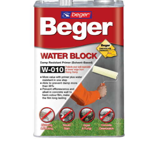 Beger น้ำยาทากันความชื้น WaterBlock  W-010 1กล. สูตรน้ำมัน