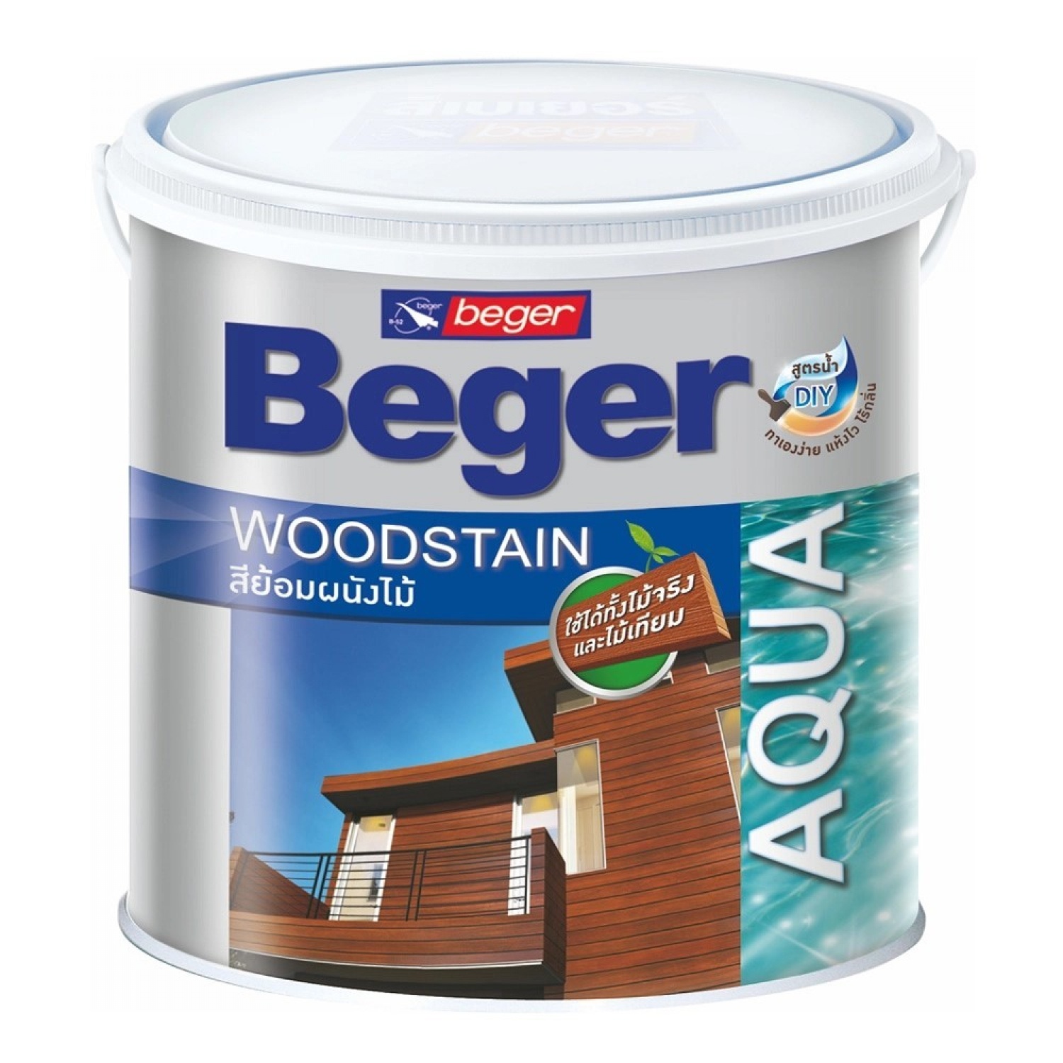 Beger สีย้อมผนังไม้ สูตรน้ำ เบเยอร์ S-6904 ขนาด 1 กล. ไม้ประดู่