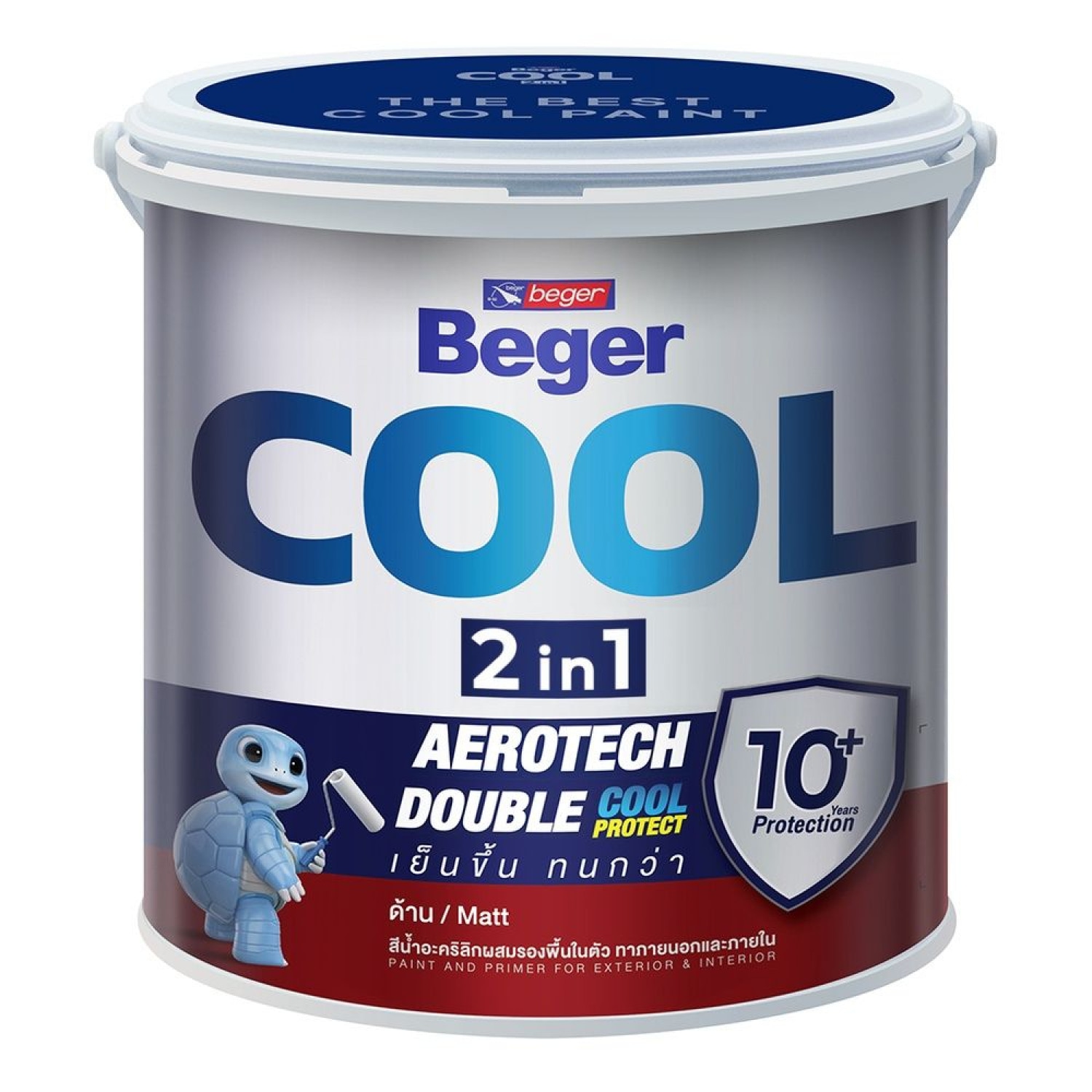 Beger สีน้ำผสมรองพื้นในตัว เบเยอร์คูล 2in1 ภายนอก ด้าน 1GL เบส C