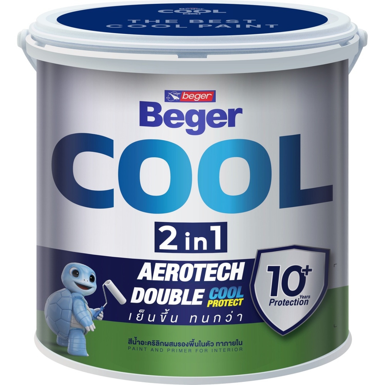 Beger สีน้ำผสมรองพื้นในตัว เบเยอร์คูล 2in1 ภายใน ด้าน 1GL เบส A