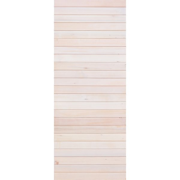 D2D ประตูบานทึบทำร่อง Eco Pine-801 ไม้เฮมล็อค - เฟอร์  80x200ซม.