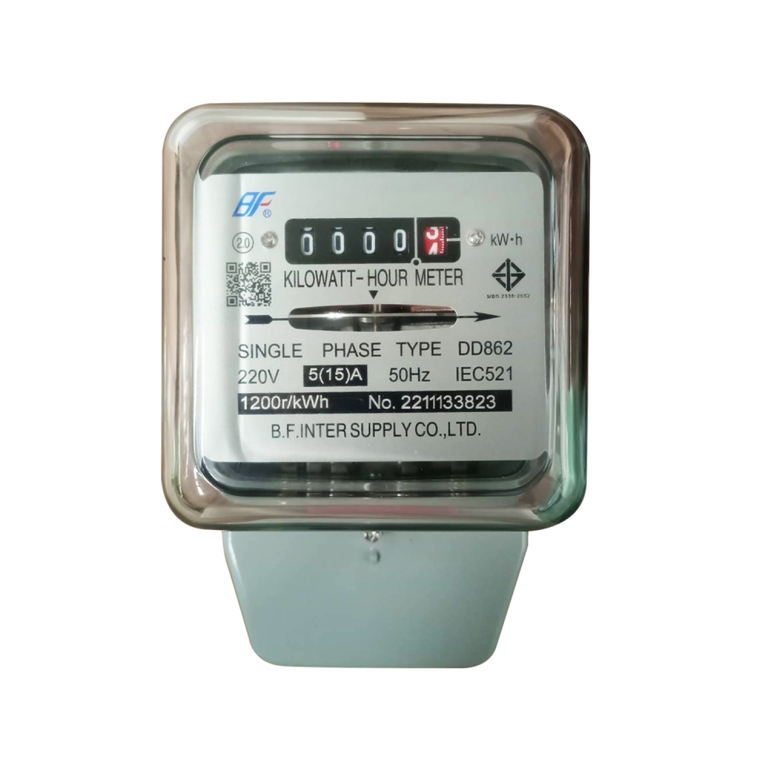 BF มิเตอร์ไฟฟ้า กิโลวัตต์ รุ่น DD862 5/15A