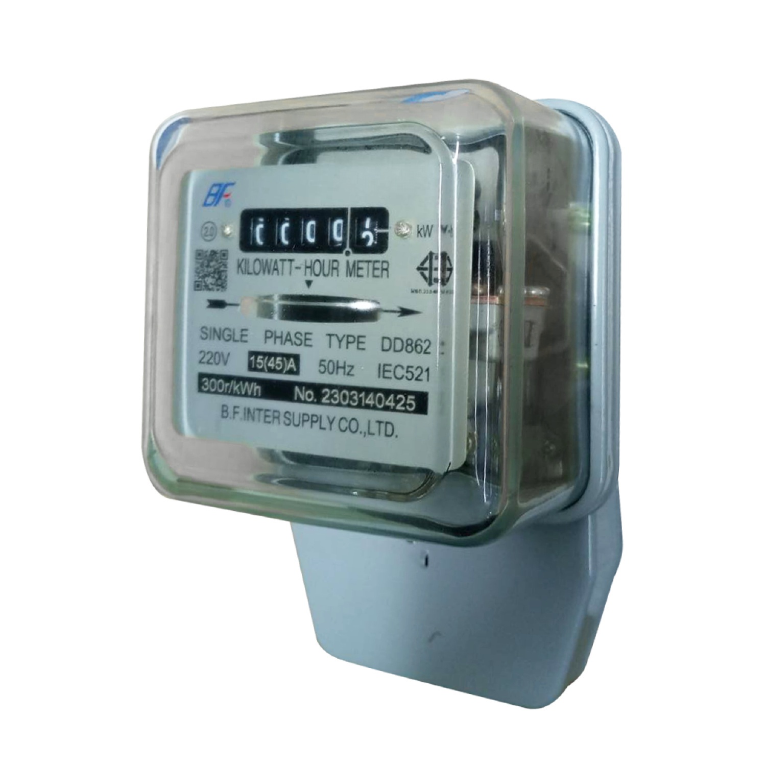 BF มิเตอร์ไฟฟ้า กิโลวัตต์ รุ่น DD862 15/45A