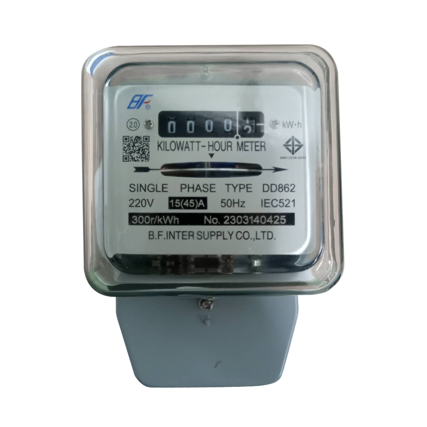 BF มิเตอร์ไฟฟ้า กิโลวัตต์ รุ่น DD862 15/45A