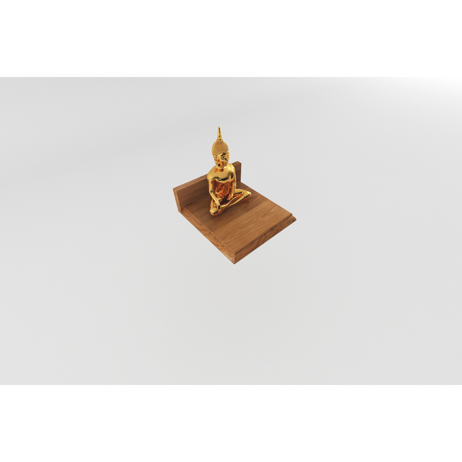 PST หิ้งพระสไตล์มินิมอล รุ่น Teak-M25 ขนาด 25 ซม.