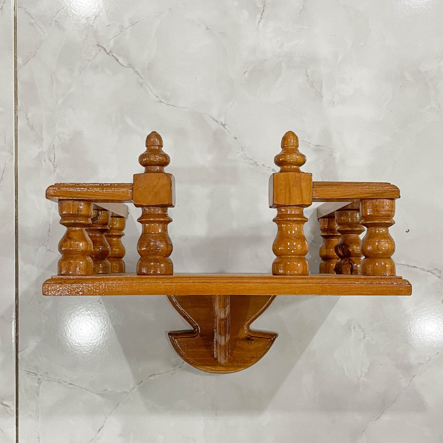 PST หิ้งพระ เหลี่ยม ขนาด 30 ซม. รุ่น Teak-M30